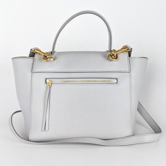 Celine Grey Grained Leather Micro Belt Bag Satchel - Picture 2 of 11